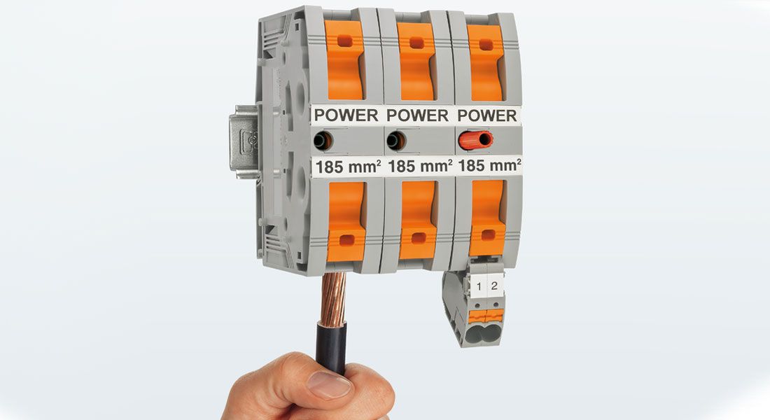 Hochstromklemmen mit Power-Turn-Anschluss von PHOENIX CONTACT - Elektro  Benning-Bröckelmann aus Ahlen für Elektrotechnik